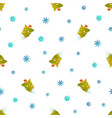 winter season seamless pattern vector image vector image