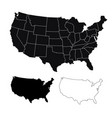 american union states vector image vector image