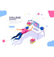 college search university banner vector image