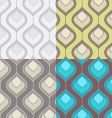 decorative pattern set vector image