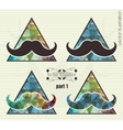 hipster background with a mustache vector image vector image
