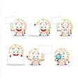 sugar cookies cartoon character bring information vector image