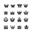 crown set for halloween vector image