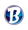 triple b initials lettermark circle symbol design vector image