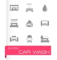 car wash icons set vector image vector image