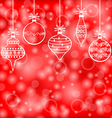 decorated baubles back vector image
