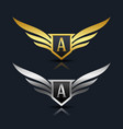 letter g emblem logo vector image