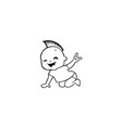 baby metal hand vector image vector image