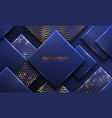 blue luxury background with 3d style vector image