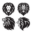 lion logo set collection premium design vector image vector image