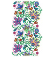 paisley seamless border pattern ethnic vector image vector image