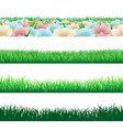 seamless grass elements vector image