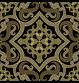 arabic style floral greek seamless pattern vector image