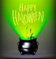 halloween witches cauldron drawing vector image vector image