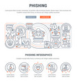 linear phishing vector image