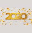merry christmas and happy new year 2020 banner vector image