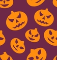 seamless texture with carving pumpkins vector image vector image