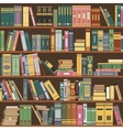 bookshelf books library vector image