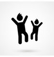 child icon in trendy flat style isolated on grey vector image vector image