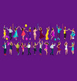 isometry celebratory party girls and men dancing vector image vector image