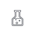 laboratory chemical beaker thin line icon linear vector image