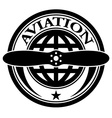 aviation stamp vector image