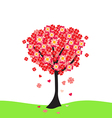 flowering tree vector image