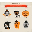 happy hipster halloween vector image