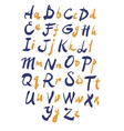 alphabet hand drawn letters vector image
