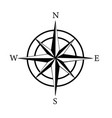 compass rose on white background vector image