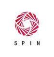 circle spin logo vector image vector image