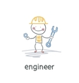 engineer vector image