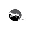 lizard symbol icon vector image