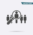 search people flat icon isolated logo illu vector image