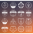set surf badges sign and logos vector image