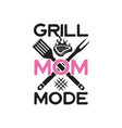 sticker with phrase grill vector image