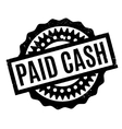 paid cash rubber stamp vector image