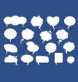 set of comic speech balloons vector image