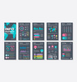 infographic brochures data visualization vector image vector image