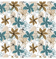 seamless pattern with flowers vector image