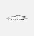 white car silhouette in black background cars vector image vector image
