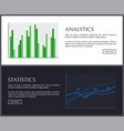 analytics collection pages vector image