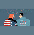 congratulatory banner for usa independence day vector image vector image