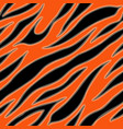 tiger fur terracotta orange skin texture seamless vector image