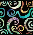 vintage spiral seamless pattern vector image