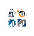 business success service set vector image