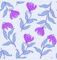 floral seamless pattern vector image