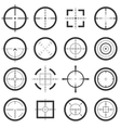 crosshairs icons vector image