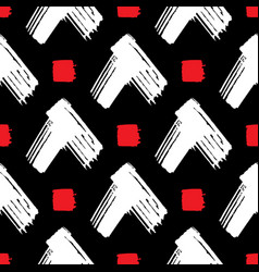 abstract seamless scrabble pattern hand drawn vector image vector image