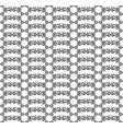 seamless pattern black and white stylized floral vector image vector image